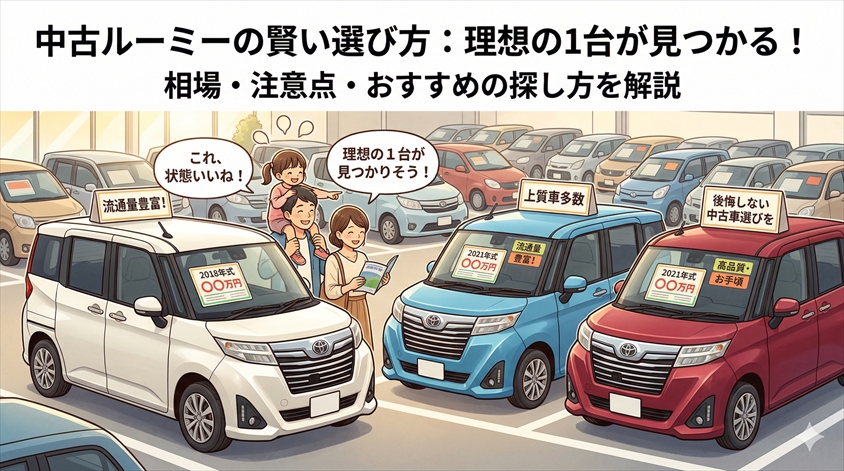 中古ルーミーの選び方：相場・注意点・おすすめの探し方