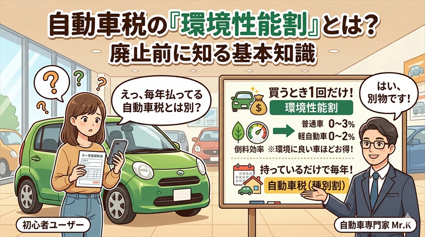 自動車税の「環境性能割」とは？廃止前に知っておくべき基本知識