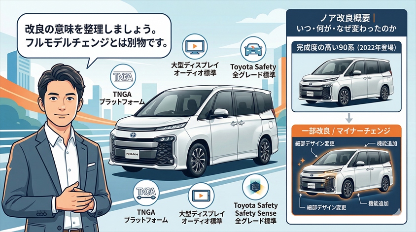 ノアの改良概要|いつ・何が・なぜ変わったのか