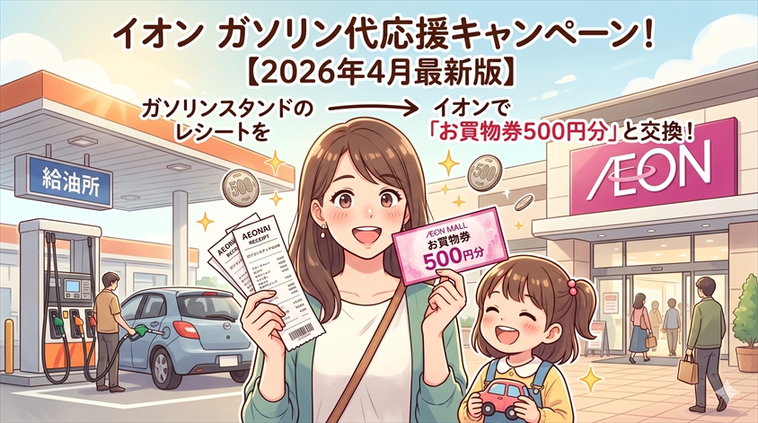 イオン ガソリン代応援キャンペーンとは?【2026年4月最新版】