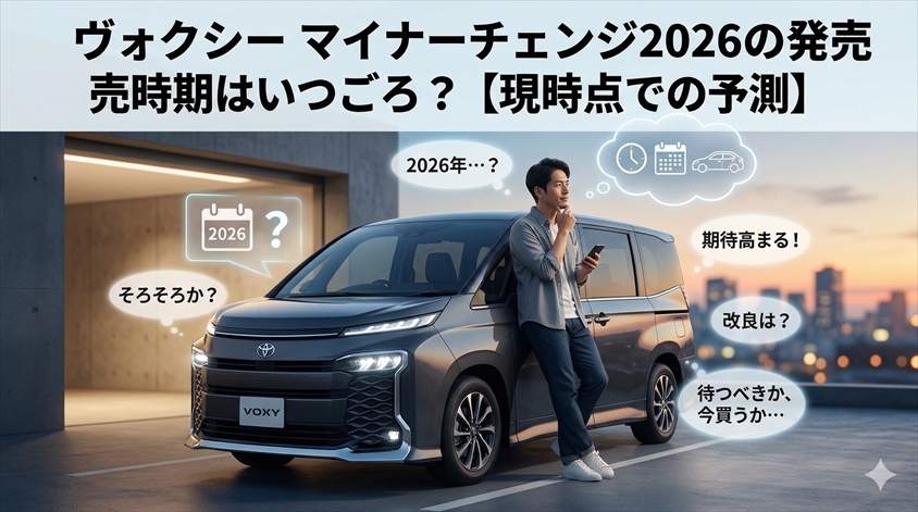 ヴォクシー マイナーチェンジ2026の発売時期はいつごろ？【現時点での予測】