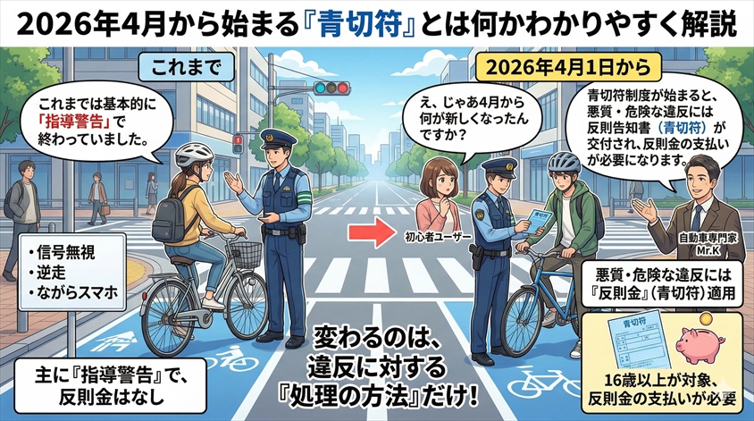 2026年4月から始まる「青切符」とは何か