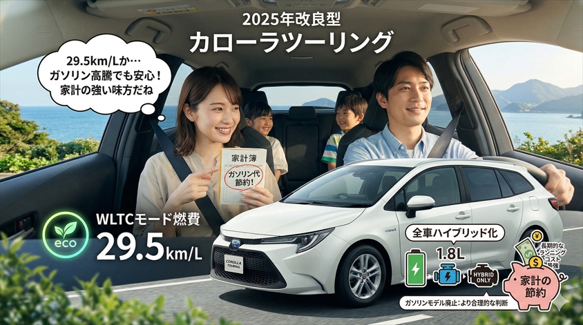 全車ハイブリッド化で燃費がさらに向上