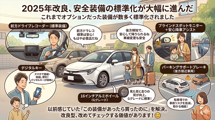 安全装備の標準化が大幅に進んだ