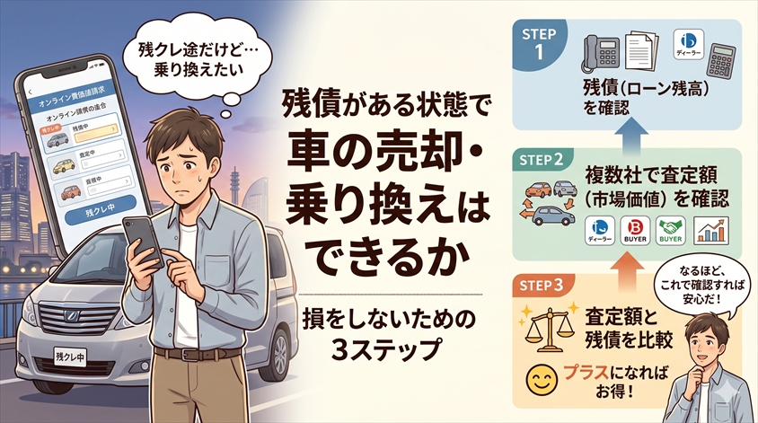 残債がある状態で売却・乗り換えはできるか