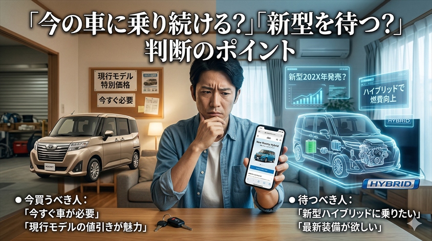「今の車に乗り続ける？」「新型を待つ？」判断のポイント