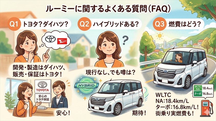 ルーミーに関するよくある質問（FAQ）