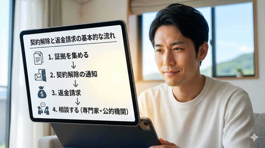 契約解除と返金請求の基本的な流れ