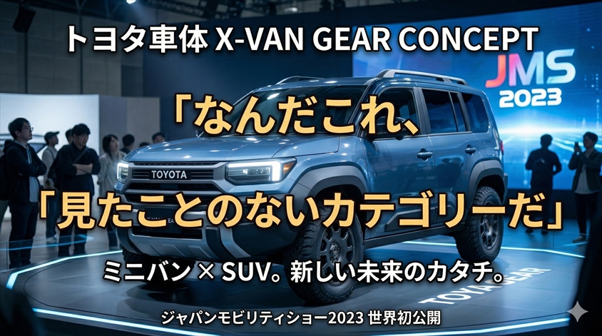 X-VAN GEAR CONCEPTとは？ジャパンモビリティショー2023で世界初公開