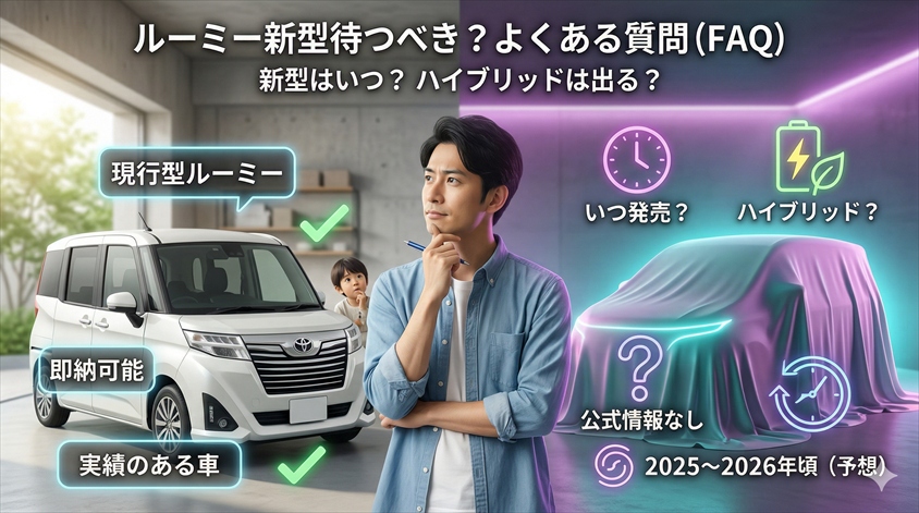 ルーミー新型待つべき？についてのよくある質問（FAQ）