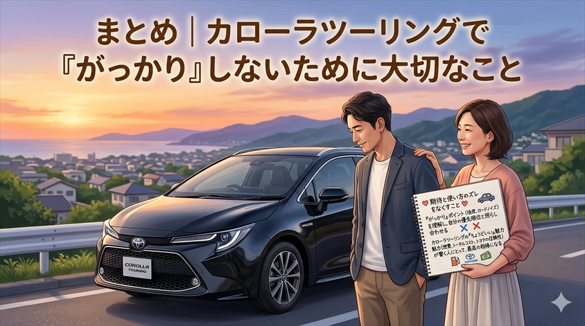 まとめ｜カローラツーリングで「がっかり」しないために大切なこと