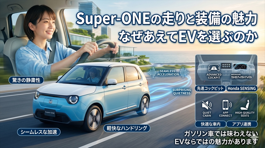 Super-ONEの走りと装備の魅力——なぜあえてEVを選ぶの