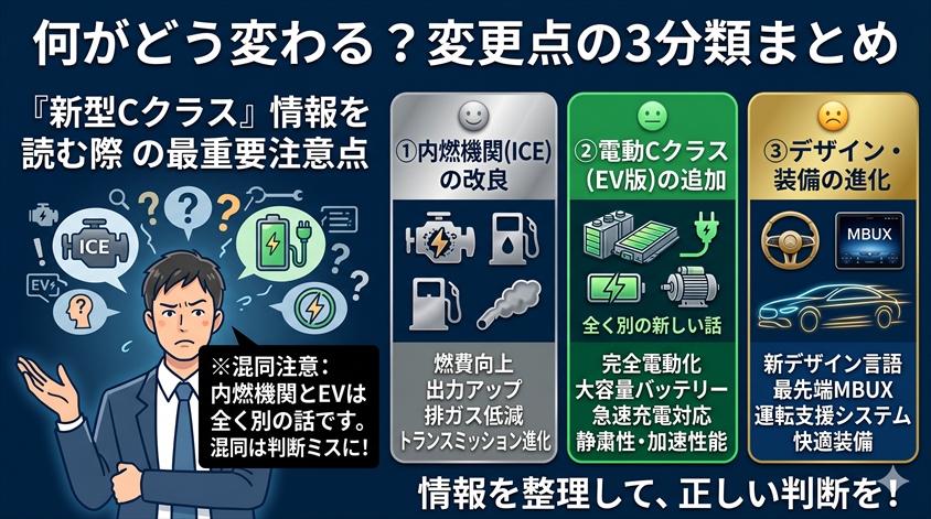 何がどう変わる？変更点の3分類まとめ