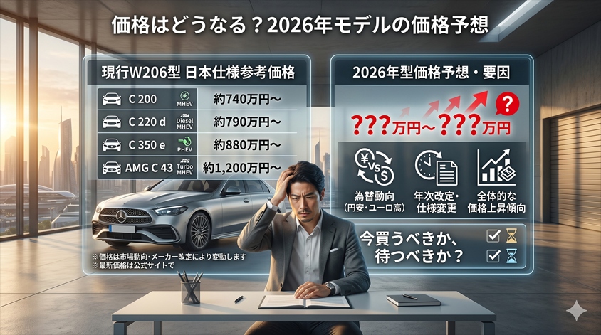 価格はどうなる？2026年モデルの価格予想