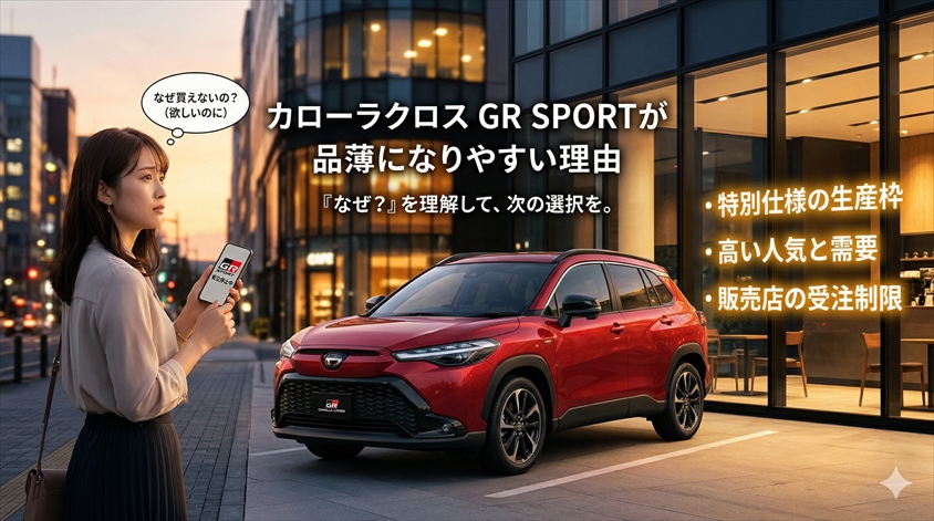 カローラクロス GR SPORTが品薄になりやすい理由