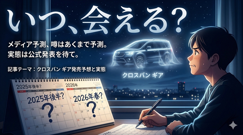 クロスバン ギアの発売予想はいつ？メディア予測と実態の整理