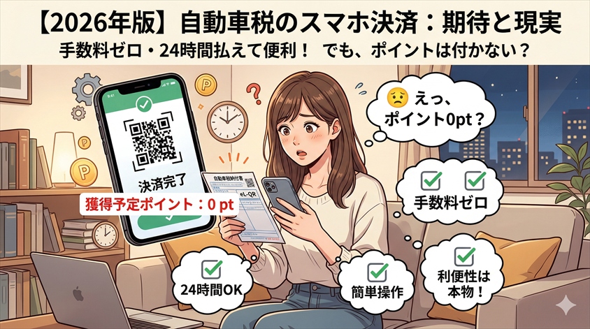 スマホ決済（QR決済）で自動車税を払うときの実態