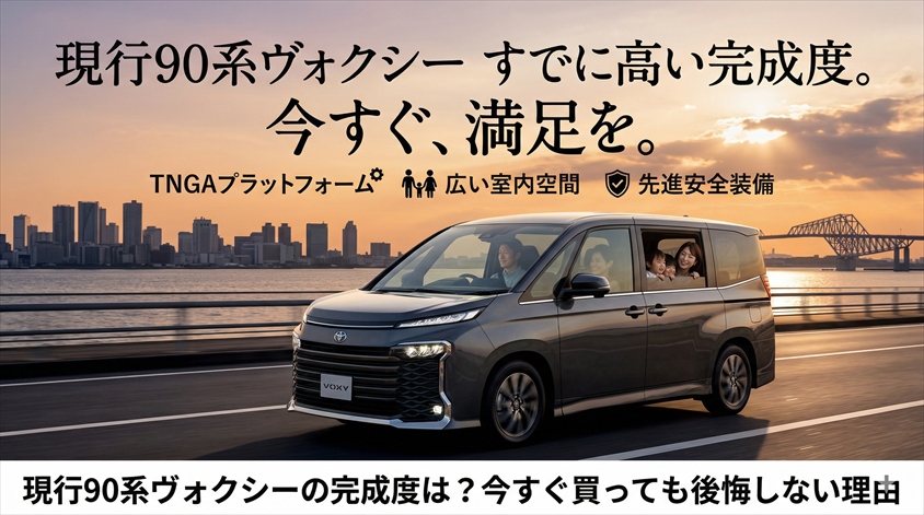 現行90系ヴォクシーの完成度は？今すぐ買っても後悔しない理由