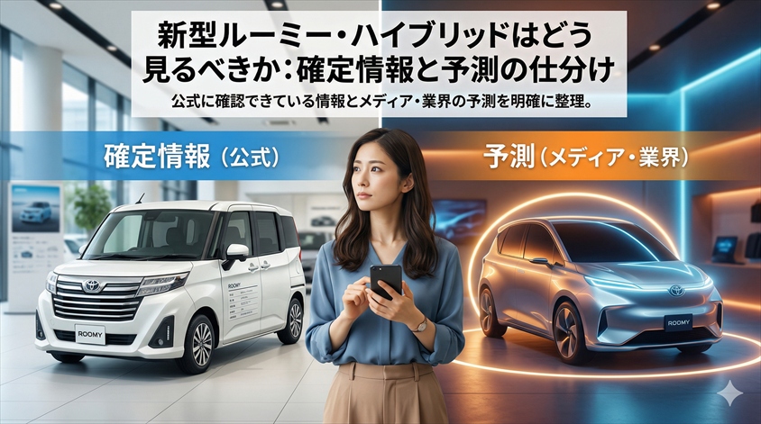 新型・ハイブリッドはどう見るべきか：確定情報と予測の仕分け