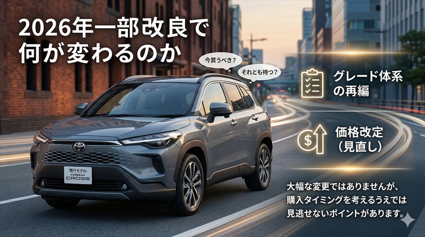 2026年一部改良で何が変わるのか