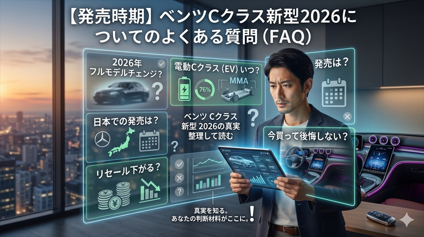 【発売時期】ベンツCクラス新型2026につてのよくある質問（FAQ）