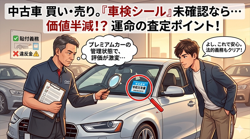 中古車購入時・売却前に確認すべき車検関連のポイント