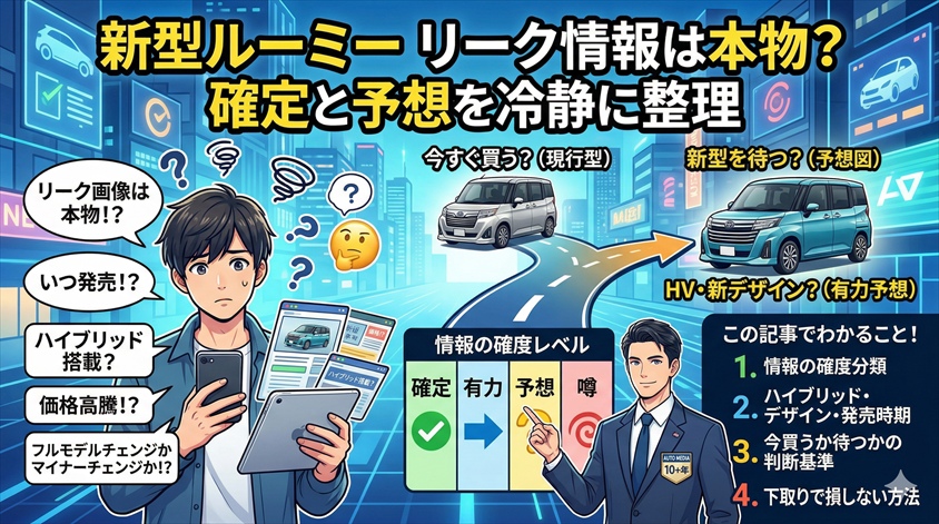 ルーミー新型リーク情報は本物？についてのよくある質問（FAQ）