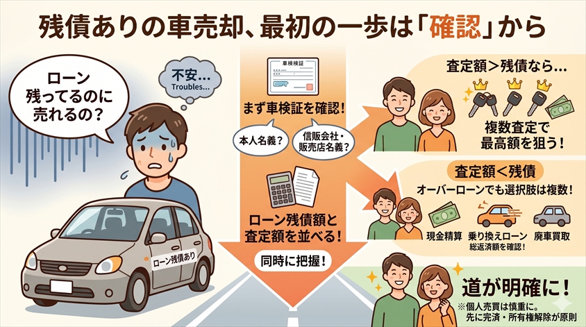 まとめ——残債ありの車売却、最初の一歩は「確認」から