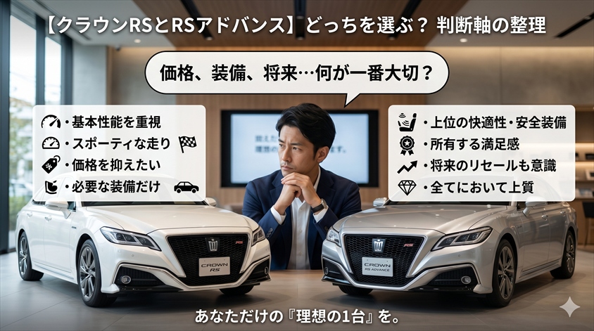結局、RSとRSアドバンスどちらを選ぶべきか？判断軸の整理