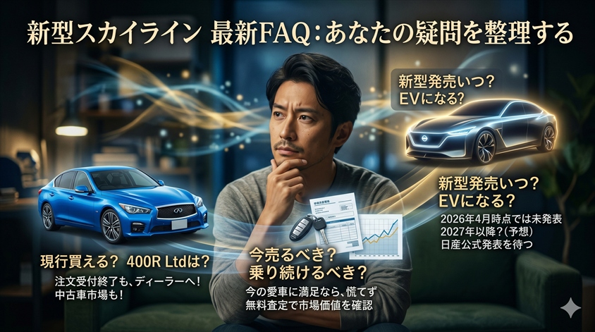 新型スカイライン最新情報についてのよくある質問（FAQ）