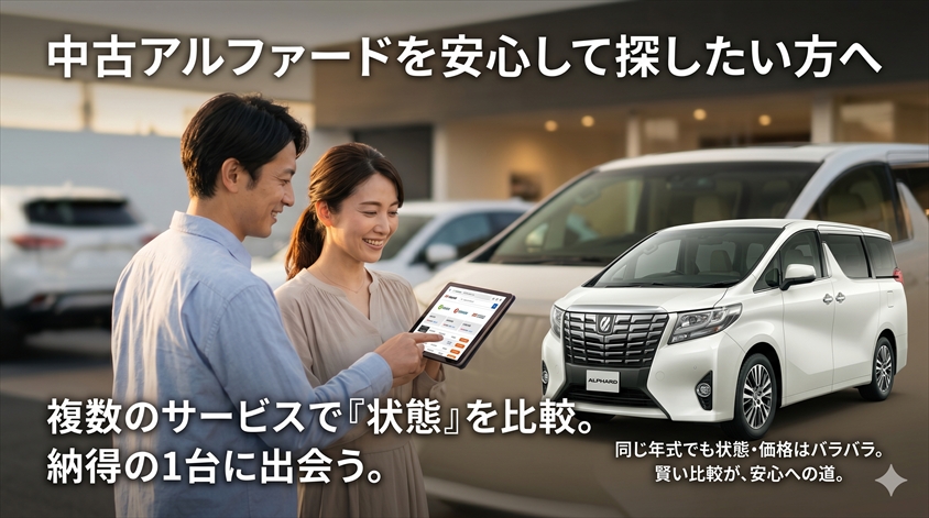 中古アルファードを安心して探したい方へ