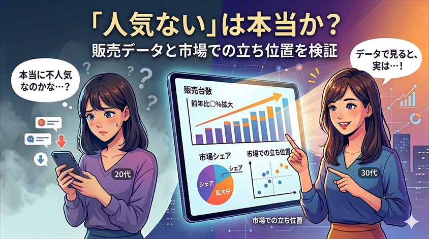 「人気ない」は本当か？販売データと市場での立ち位置