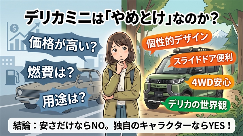 まとめ｜デリカミニは「やめとけ」なのか？結論を出す