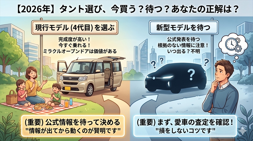 まとめ｜2026年のタント選び、正解はあなたの状況にある
