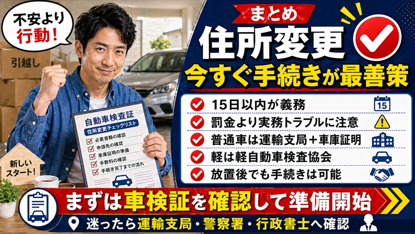 まとめ｜罰金不安より「今すぐ手続き」が最善策