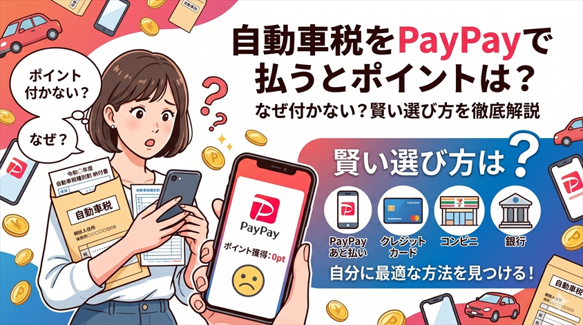 【結論】自動車税のPayPay払いでポイントが付かない理由と賢い選び方