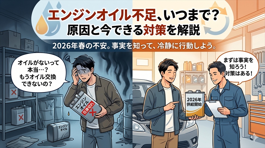エンジンオイル不足はいつまで？原因と今できる対策を解説