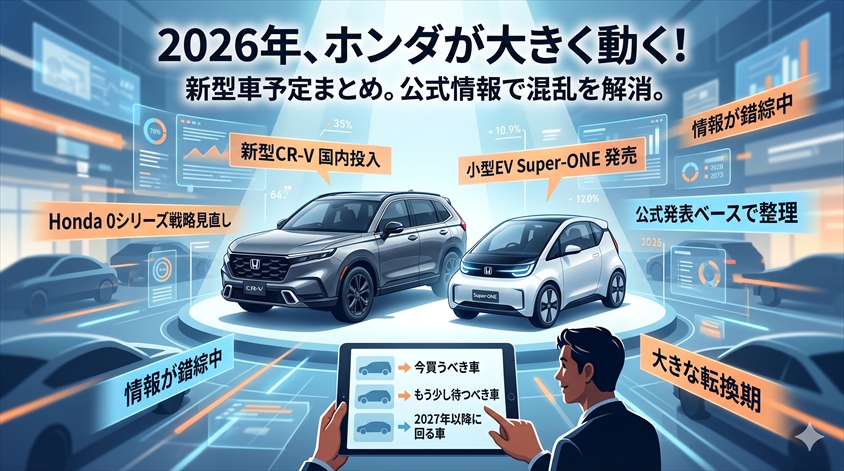 【2026年最新】ホンダ新型車予定まとめ｜公式情報で整理