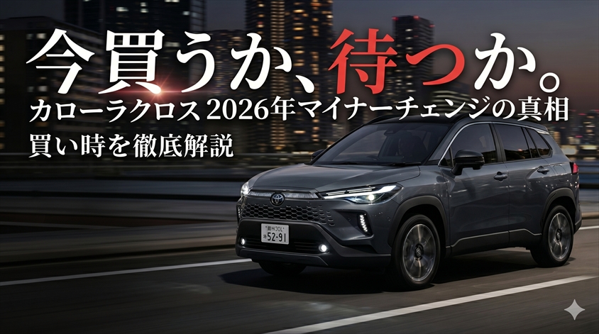 カローラクロス マイナーチェンジ2026の変更点と買い時を解説