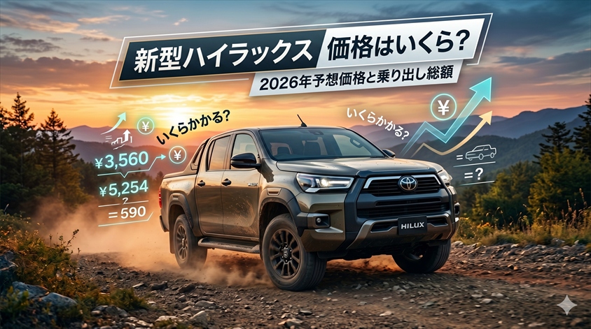 新型ハイラックス価格はいくら？2026年予想価格と乗り出し総額