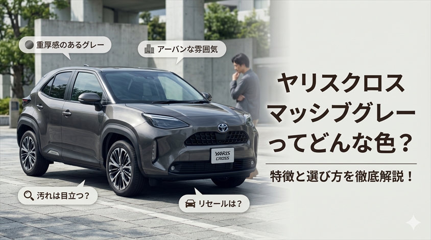 ヤリスクロス マッシブグレーってどんな色？特徴と選び方を解説