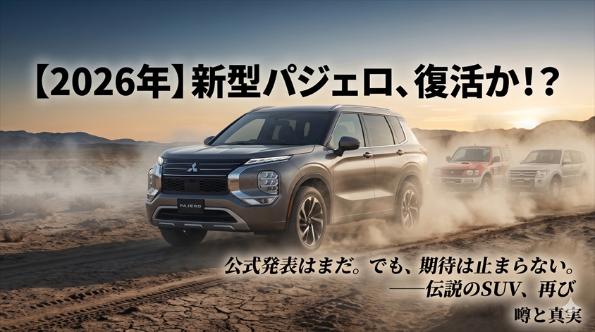 【2026年】新型パジェロ最新情報｜発売日・価格・ライバル比較