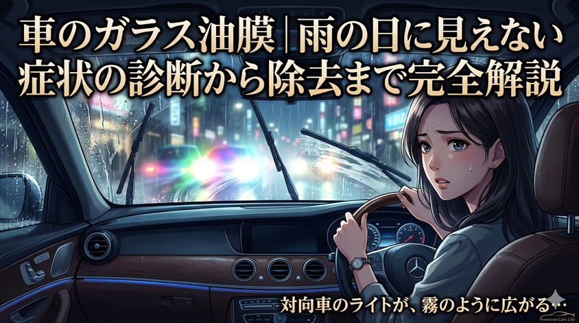 車のガラス油膜|雨の日に見えない症状の診断から除去まで完全解説