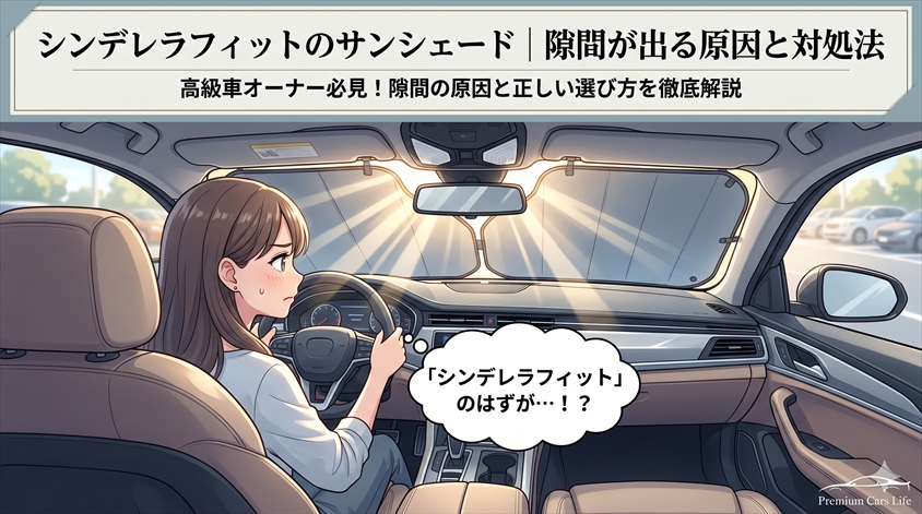 シンデレラフィットのサンシェード|隙間が出る原因と対処法