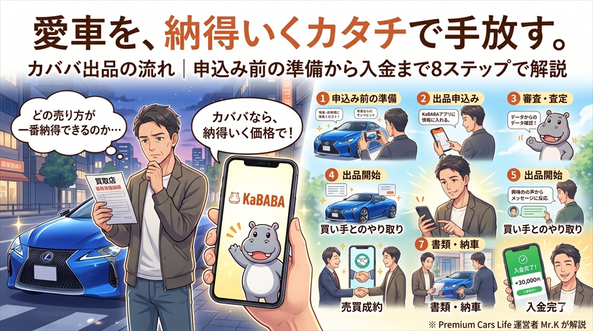 カババ出品の流れ|申込み前の準備から入金まで8ステップで解説