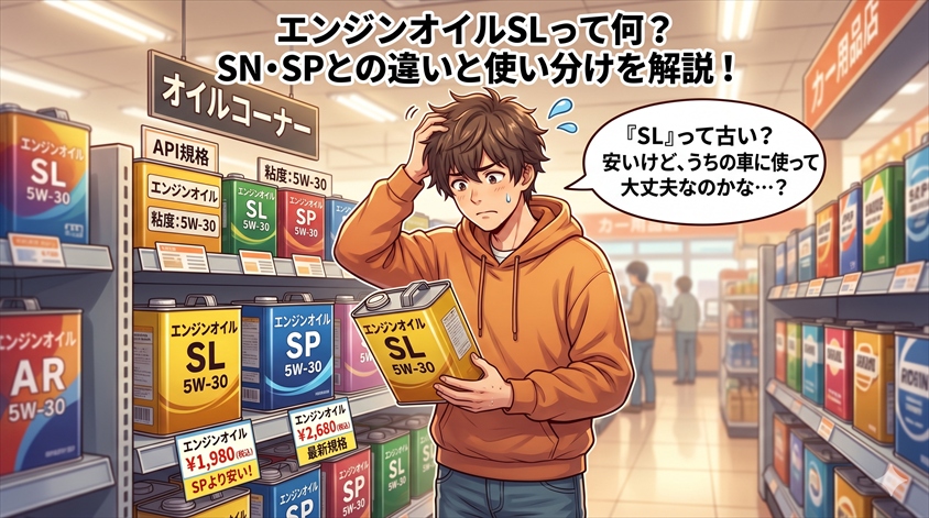 エンジンオイルSLとは？SN・SPとの違いと使い方を解説