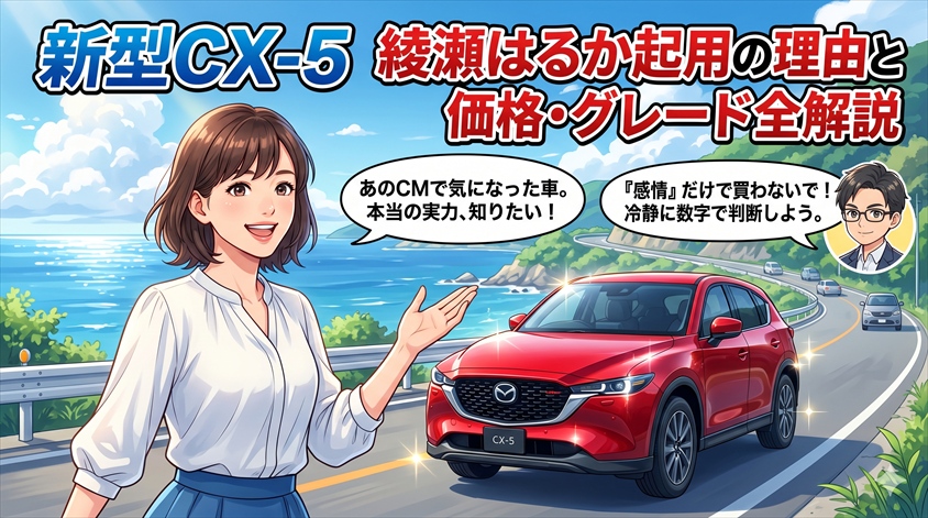 新型CX-5 綾瀬はるか起用の理由と価格・グレード全解説