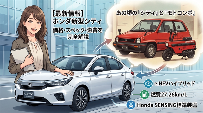 【最新情報】ホンダ新型シティの価格・スペック・燃費を完全解説