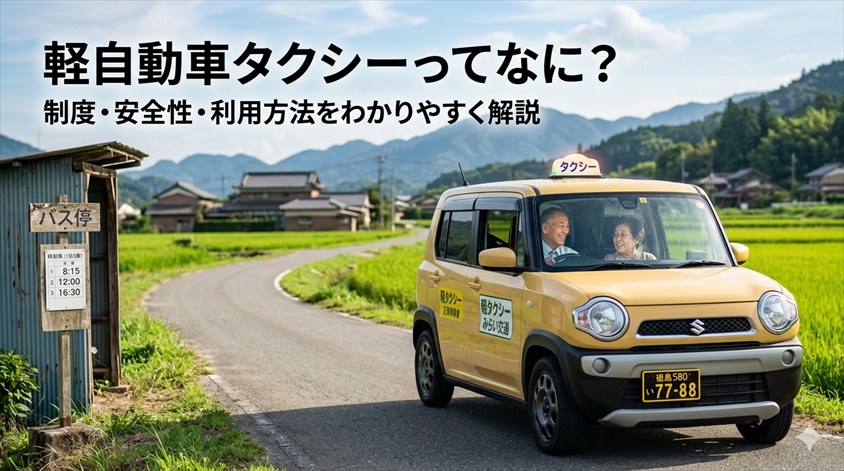 軽自動車タクシーとは？制度・安全性・利用方法を解説