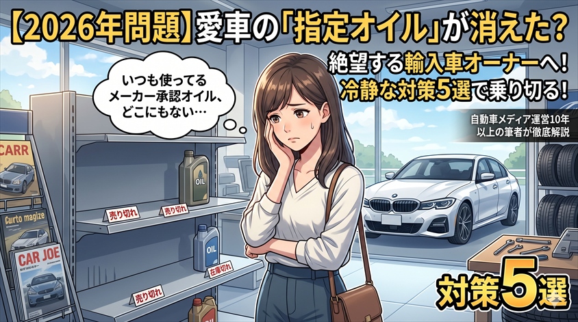 エンジンオイル入手困難、輸入車オーナーが知るべき5つの正しい対策
